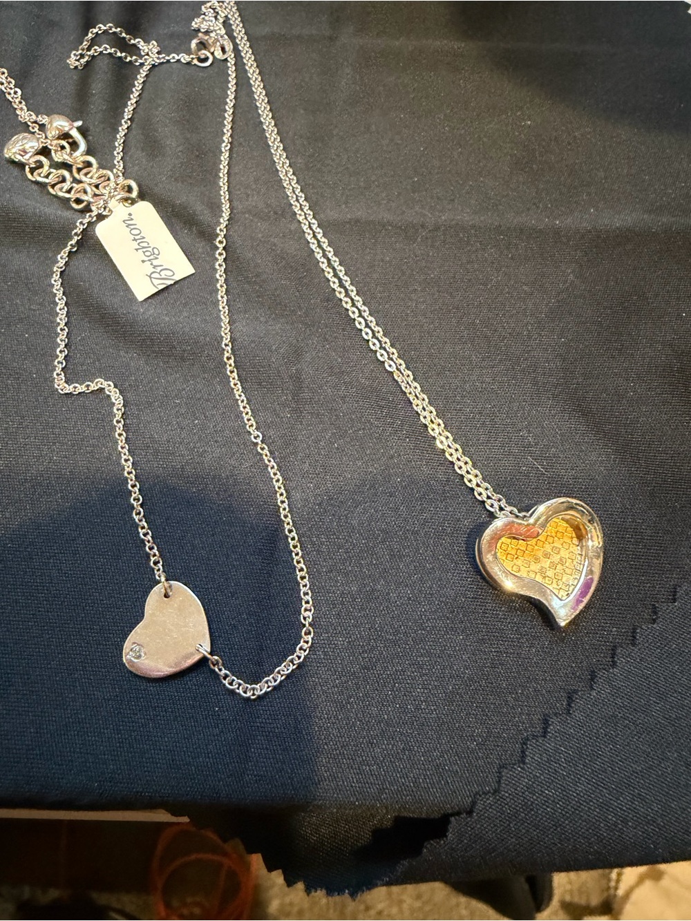 Brighton  Heart Pendant Necklace nwt 2 bonus hearts for FREE - Picture 6 of 6